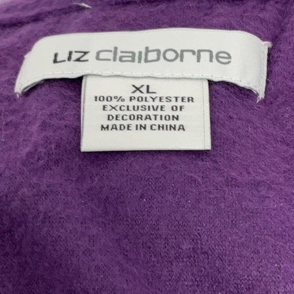 NWT women’s Liz Claiborne 2 piece flannel pajama set, size XL - Picture 2 of 5